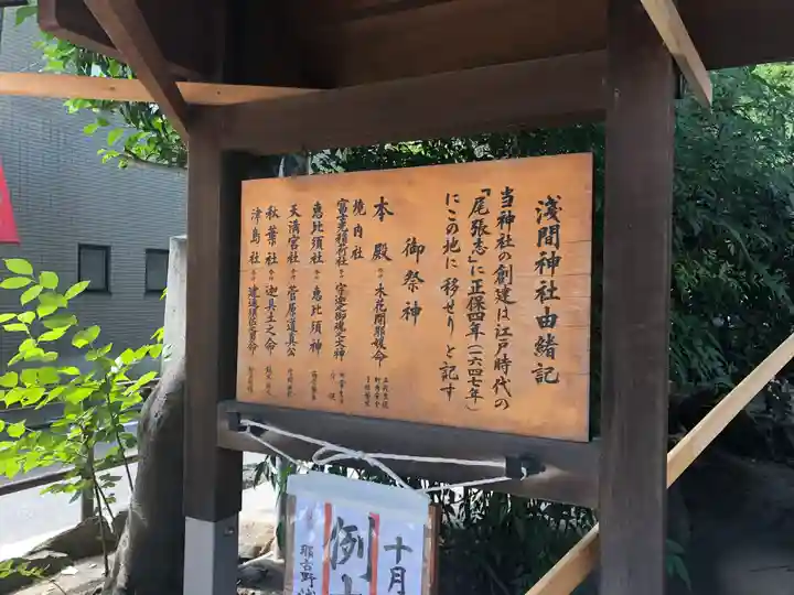 浅間神社(那古野浅間神社)の歴史