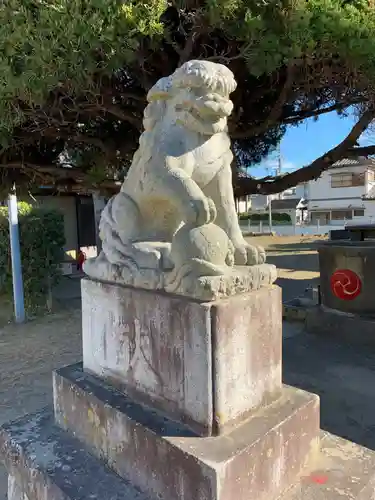 神明神社の狛犬