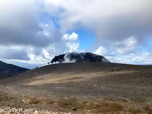 樽前山奥宮の景色