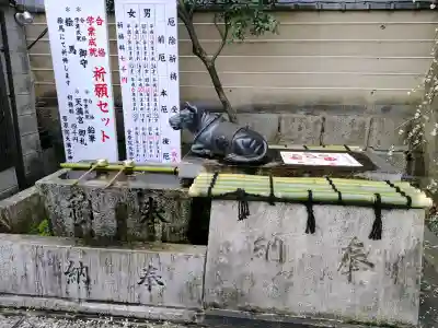 菅原院天満宮神社の手水舎