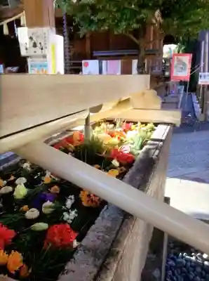 鳩森八幡神社の手水舎