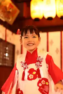 三津厳島神社の七五三参