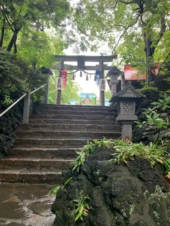多摩川浅間神社の鳥居