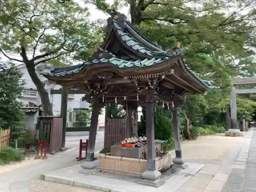 越ヶ谷久伊豆神社の手水