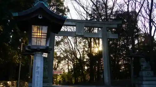 谷保天満宮の鳥居