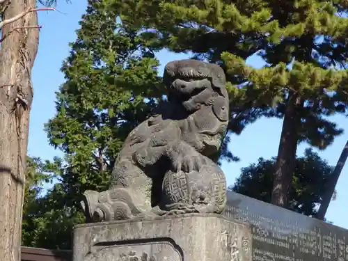 中野沼袋氷川神社の狛犬