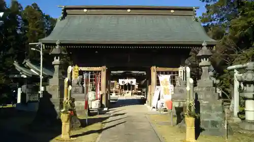 常陸第三宮　吉田神社の山門・神門