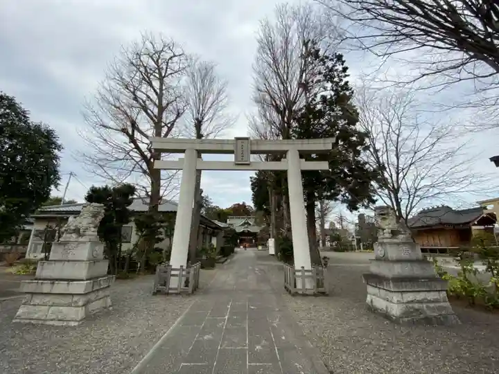 阿豆佐味天神社 立川水天宮の鳥居