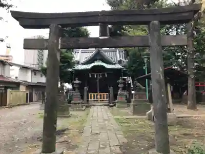 南品川諏訪神社の鳥居
