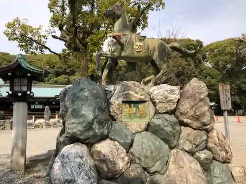 真清田神社の狛犬