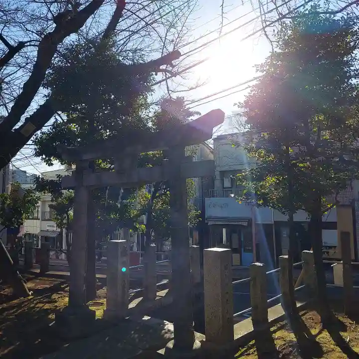 柿の木坂北野神社の鳥居