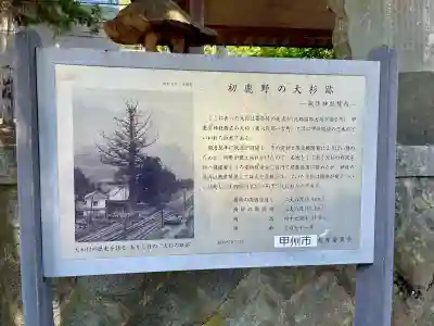 初鹿野諏訪神社(山梨県)