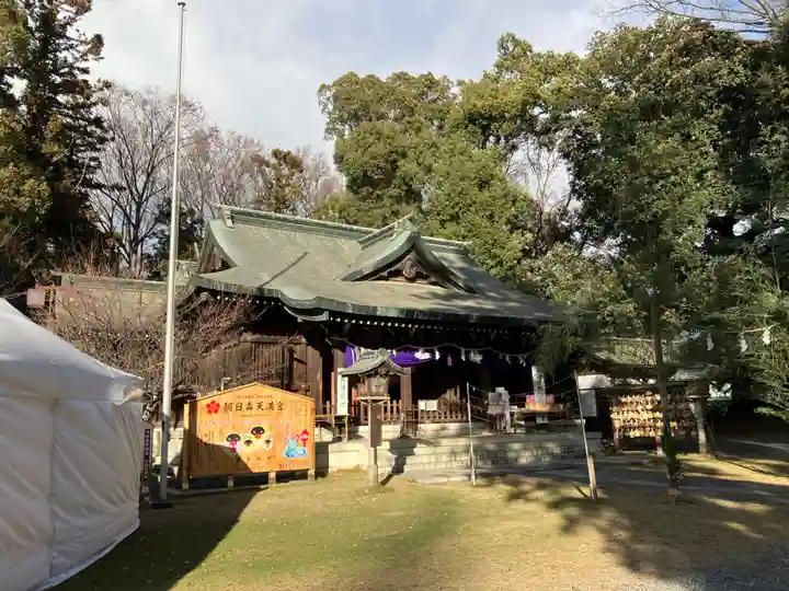 朝日森天満宮の本殿・本堂