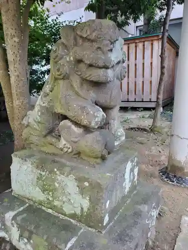 安積雷神社の狛犬