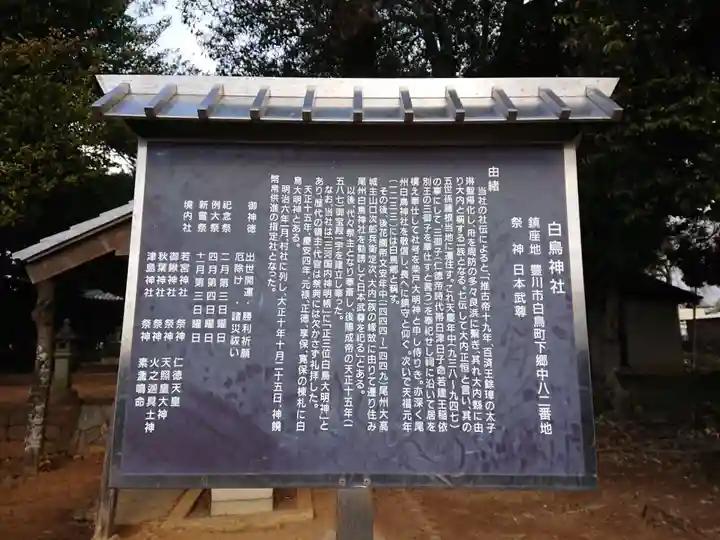 白鳥神社(白鳥町)の歴史