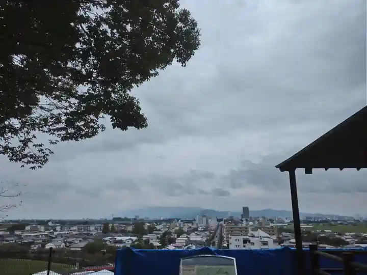 千栗八幡宮の景色