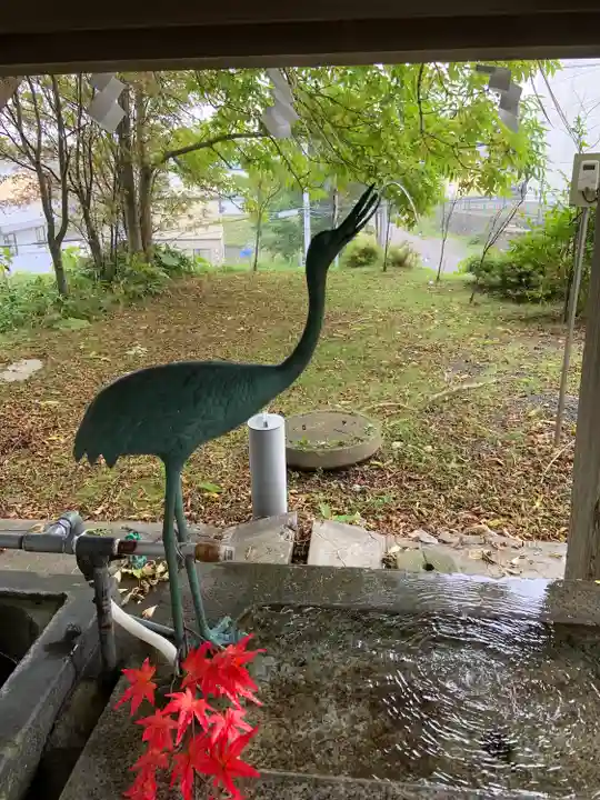 釧路一之宮 厳島神社の手水舎