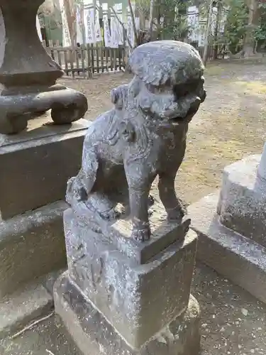 白旗神社(西御門)の狛犬