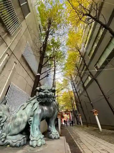 花園神社の狛犬