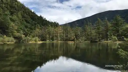 穂高神社奥宮の景色