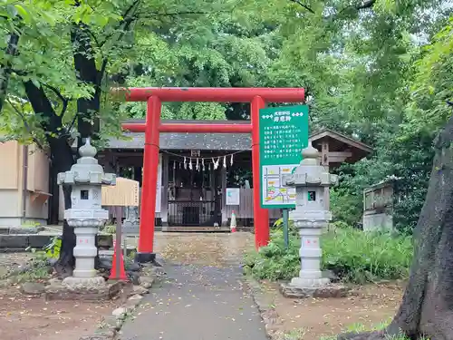 武州与野天祖神社の鳥居