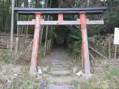 岡山稲荷大明神の鳥居