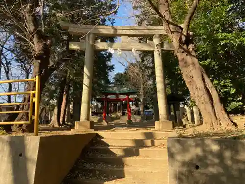 太田窪氷川神社の鳥居