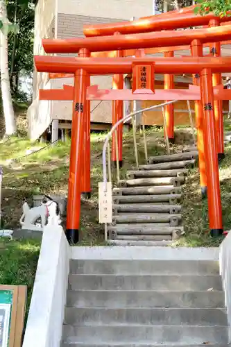 清田稲荷神社の鳥居