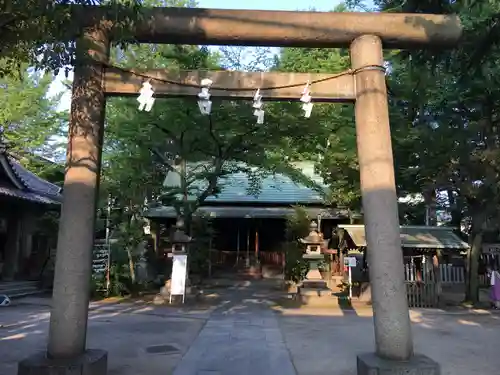 仲町氷川神社の鳥居