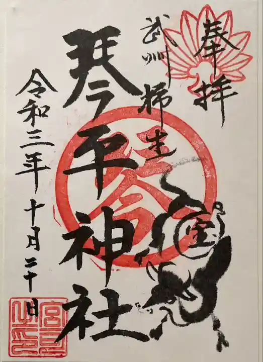 武州柿生琴平神社(神奈川県)