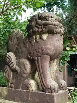 大木白山社の狛犬