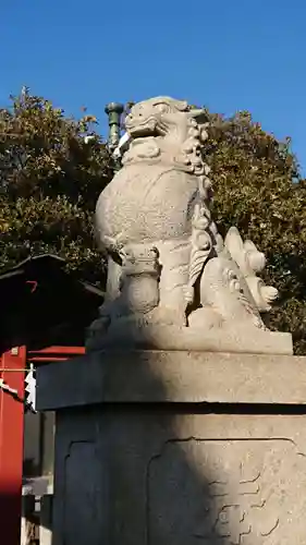 多摩川諏訪神社の狛犬