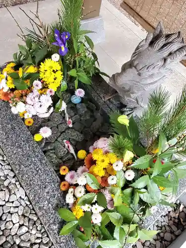 滑川神社 - 仕事と子どもの守り神の手水