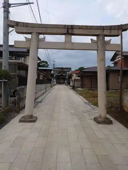 板倉雷電神社の鳥居