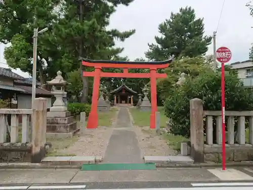 八幡社　春日社合殿の鳥居