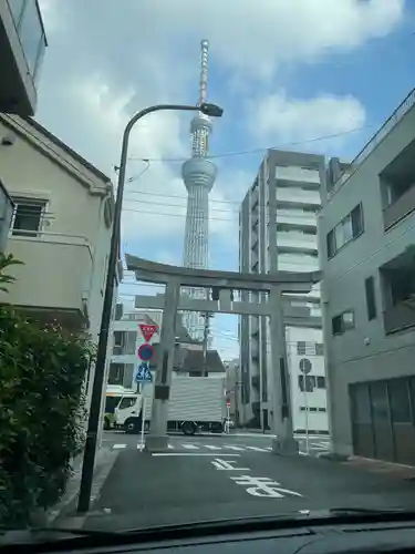 牛嶋神社の鳥居
