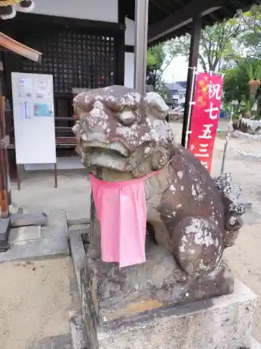 井於神社の狛犬