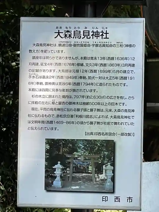 大森鳥見神社の歴史