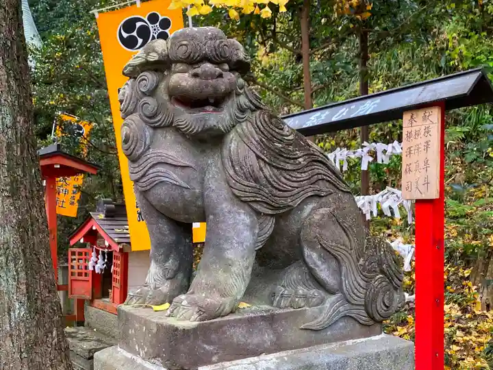 穴澤天神社の狛犬