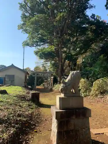 北六所神社の狛犬