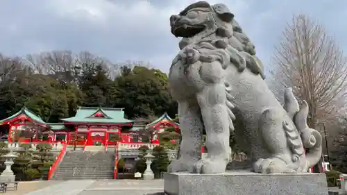 足利織姫神社の狛犬