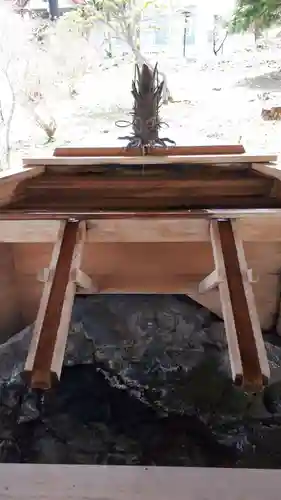 義經神社の手水舎