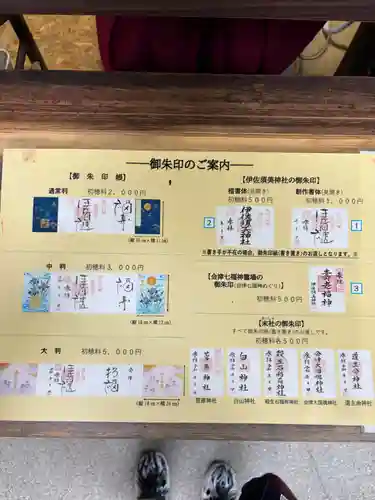 伊佐須美神社の御朱印