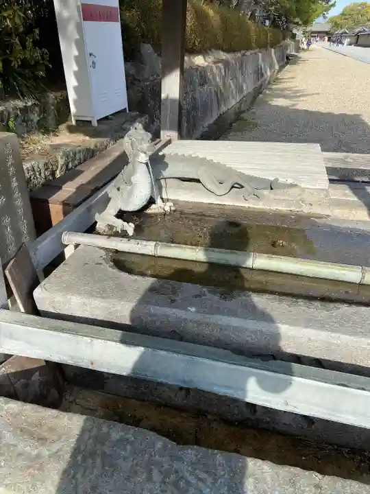 法隆寺の手水舎