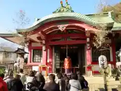 市谷亀岡八幡宮の本殿