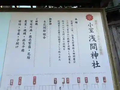 小室浅間神社の{uncategorized: "未分類", other: "その他", undefined: "問題あり", building: "その他建物", grave: "お墓", sacred_gate: "鳥居", guardian: "狛犬", statue: "像", buddha: "仏像", history: "歴史", nature: "自然", garden: "庭園", animal: "動物", pagoda: "塔", temizu: "手水舎", mountain_gate: "山門・神門", sanctuary: "本殿・本堂", subordinate: "末社・摂社", art: "芸術", scenery: "景色", jizo: "地蔵", ema: "絵馬", goshuin: "御朱印", omikuji: "おみくじ", items: "授与品その他", amulet: "お守り", goshuincho: "御朱印帳", eats: "食事", festival: "お祭り", votive_dance: "神楽", shichigosan: "七五三参", wedding: "結婚式", experience: "体験その他", initially: "初詣", around: "周辺", anti_infection: "感染症対策"}