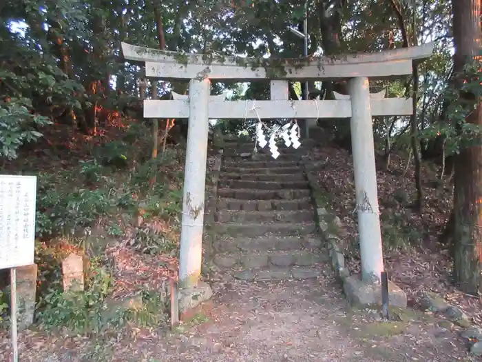 長谷山口坐神社の鳥居