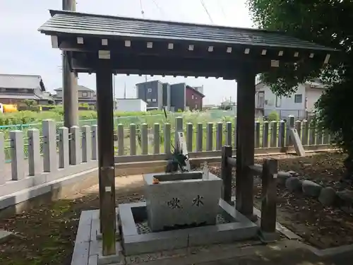 八幡社（丹陽町伝法寺）の手水舎