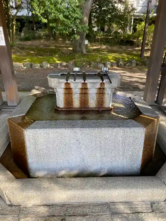 石川護國神社の手水舎