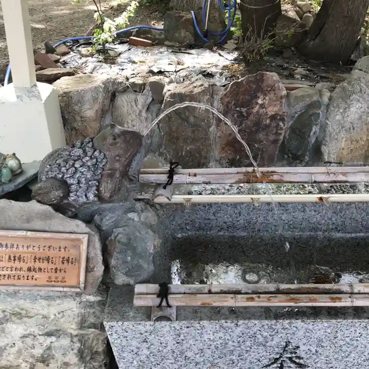 星置神社の手水舎